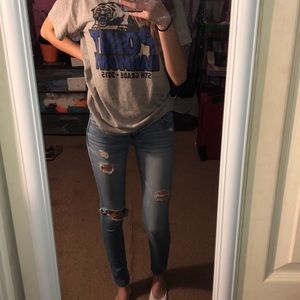 hollister ripped jeans